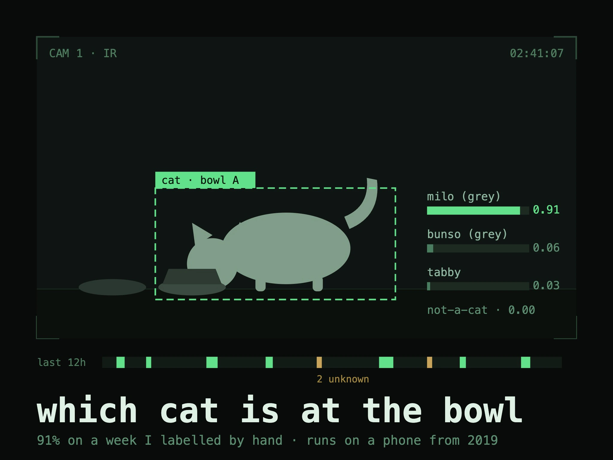 Which cat is at the bowl