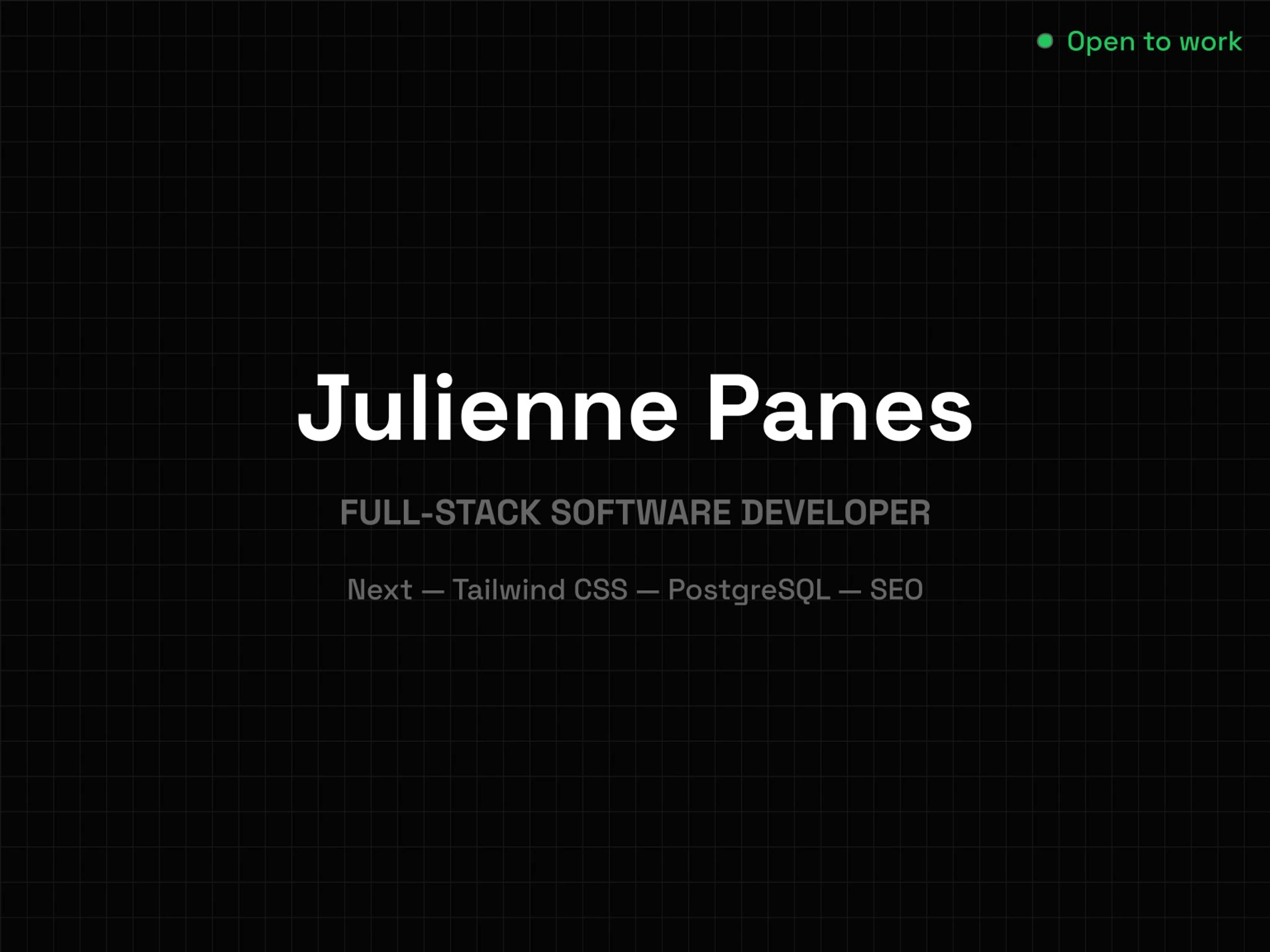Julienne Panes's website