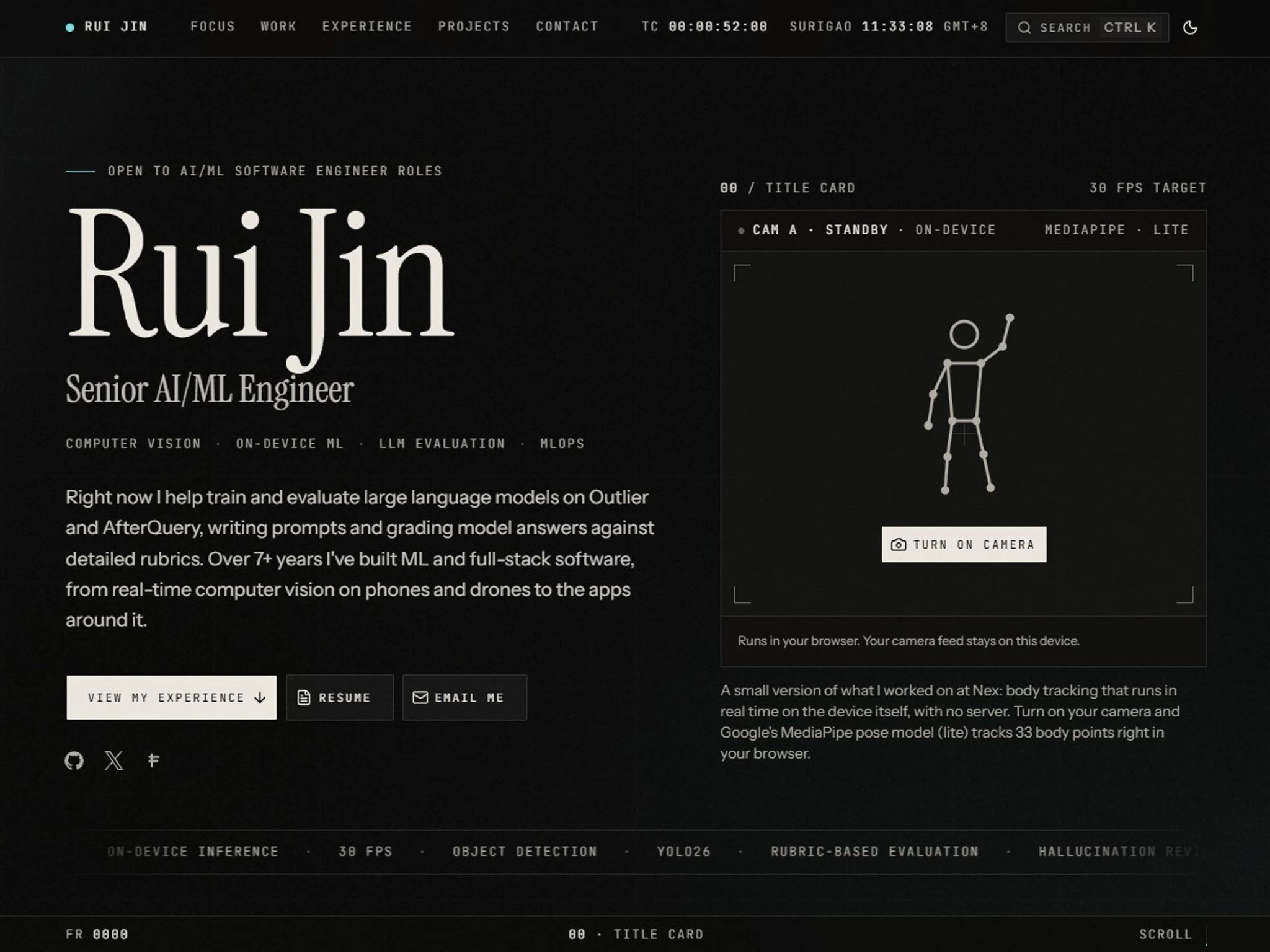 Rui Jin's website