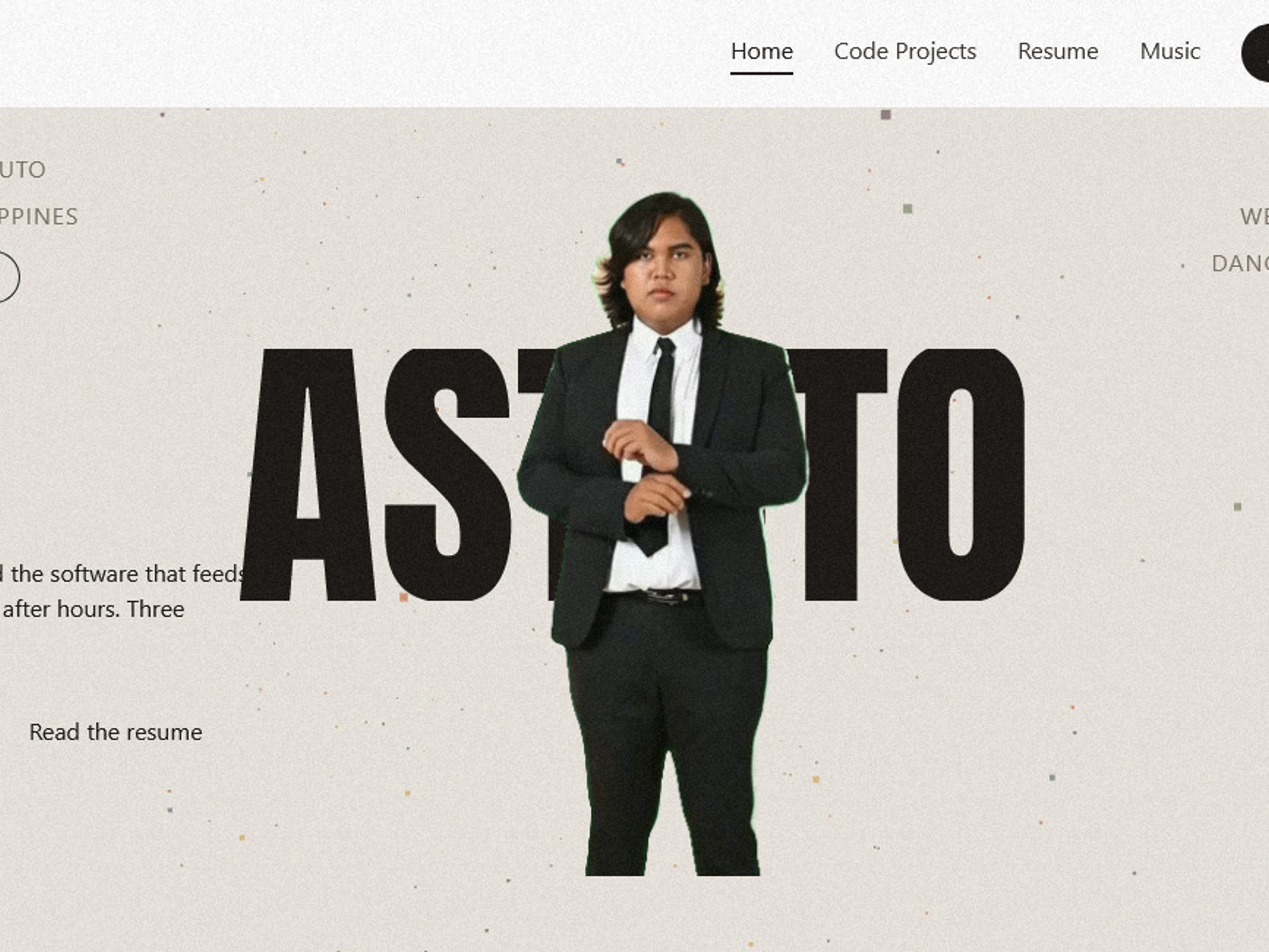 Maubrick Khian Astuto's personal website
